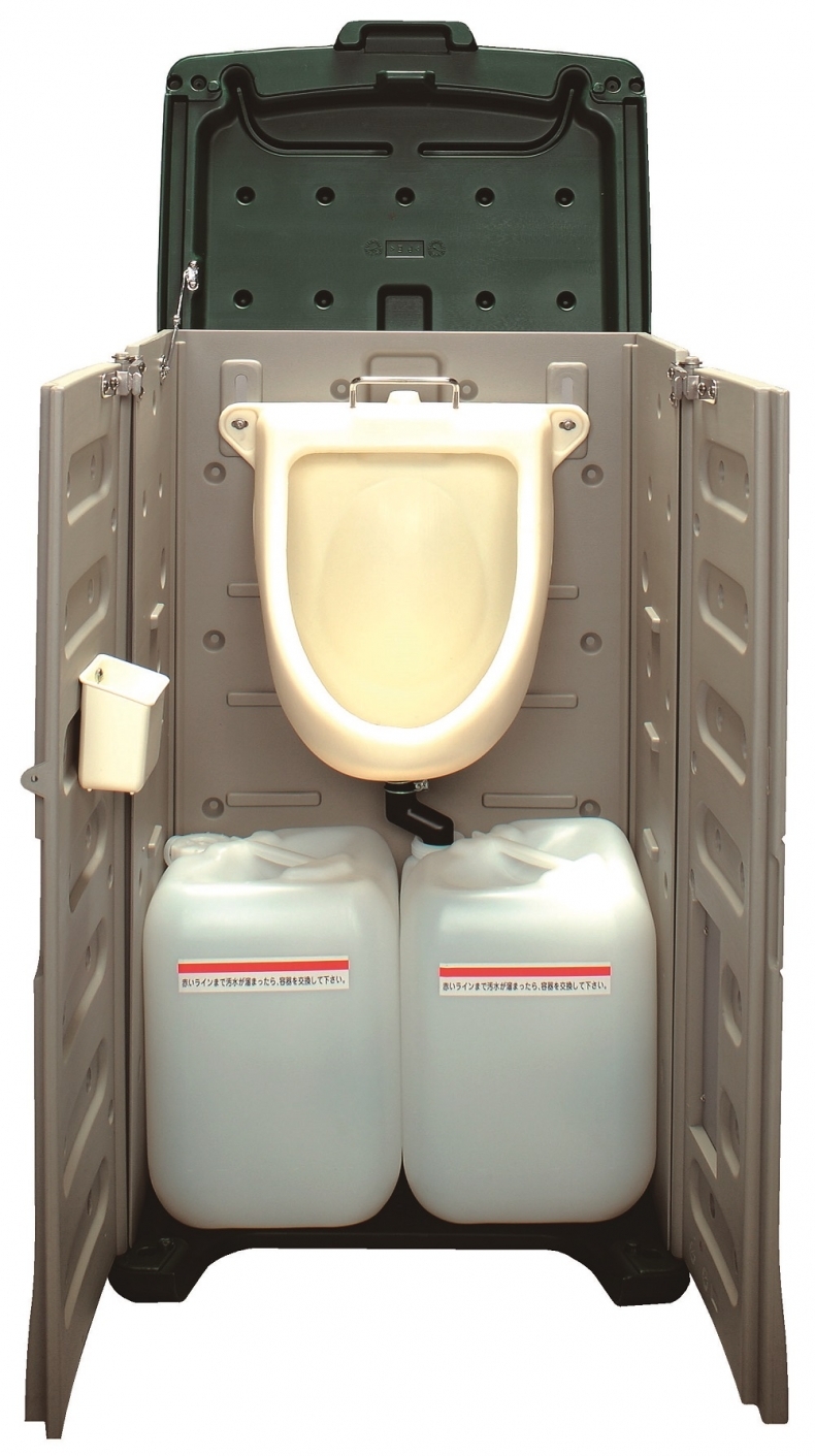 ポータブルトイレ｜仮設トイレ｜グランド産業株式会社では、さまざまな仮設資材のレンタル、販売を行っています。